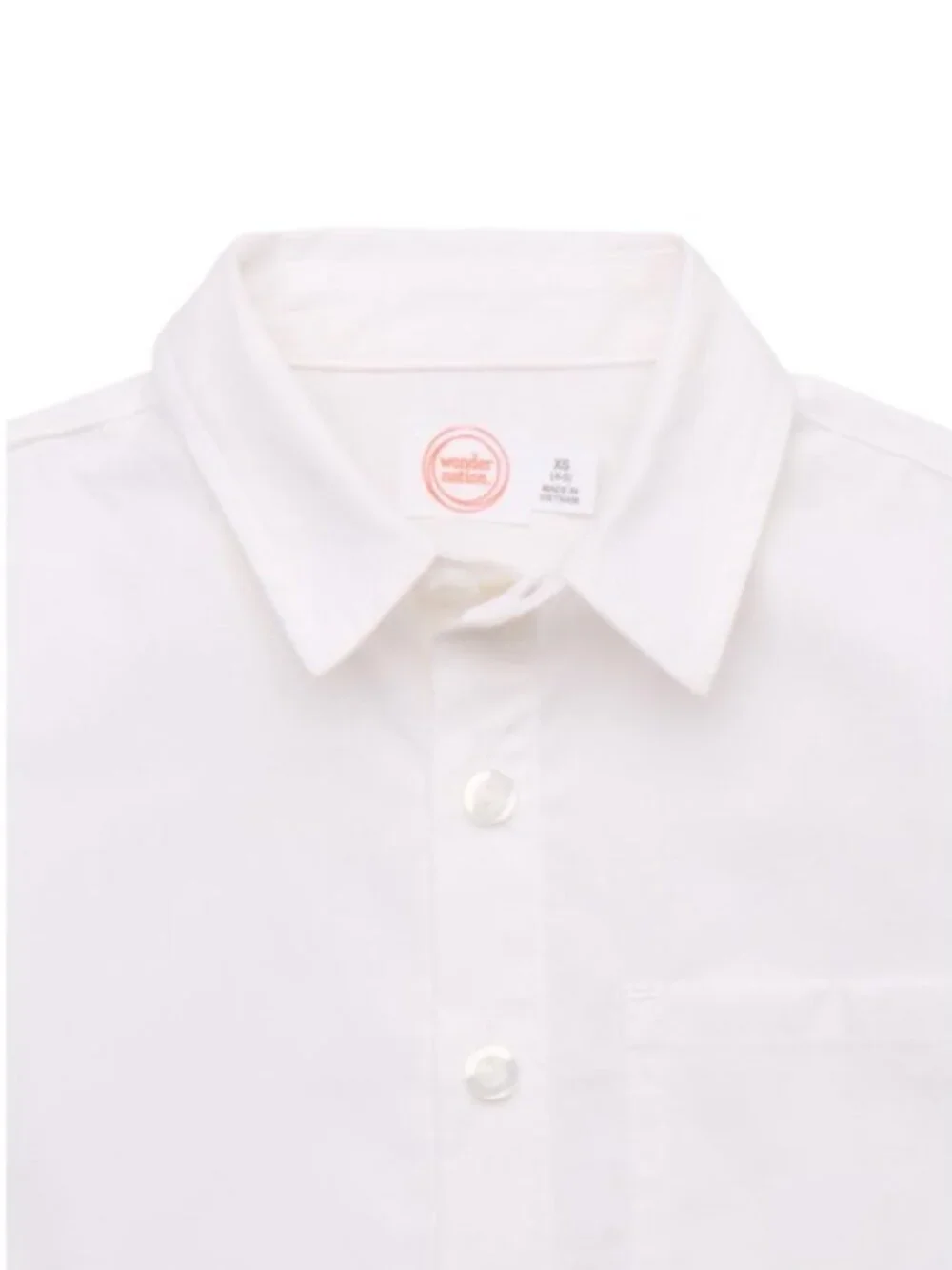 Wonder Nation Tween Girls Cotton Button-Down Shirt with Long Sleeves, L (10-12) - Picture 2 of 3